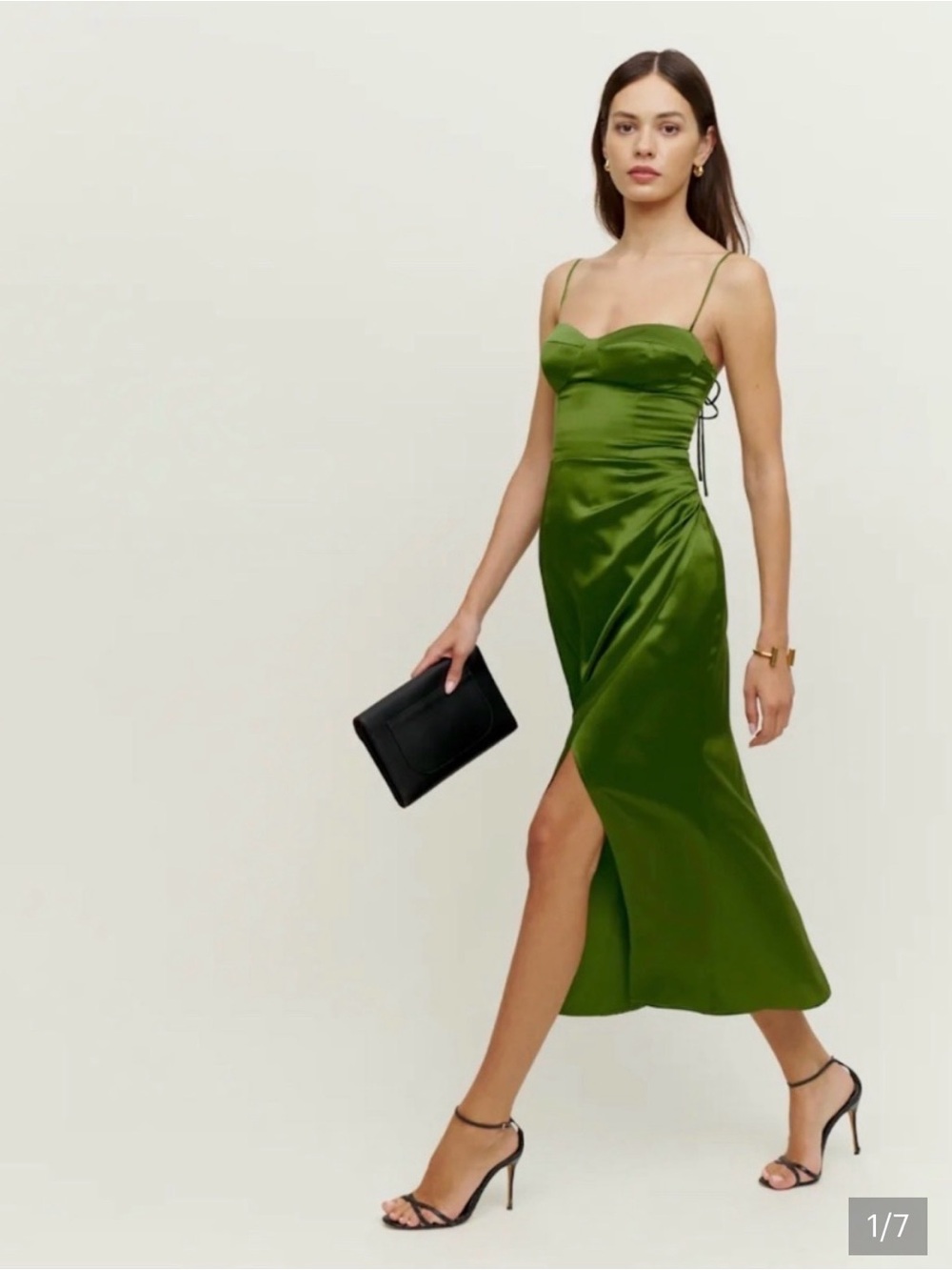 Reformation Marguerite Silk Dress